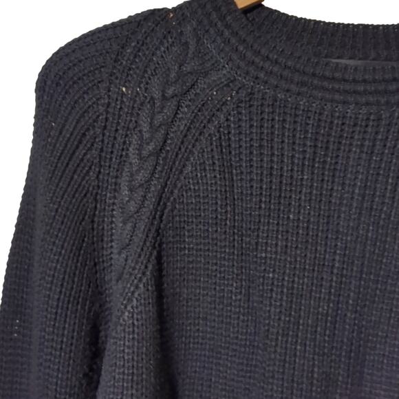 New Black Long-Sleeved Sweater by Chaus - Large, NWT 0139 - Picture 3 of 8